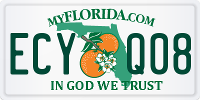FL license plate ECYQ08