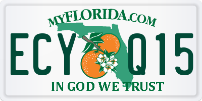 FL license plate ECYQ15