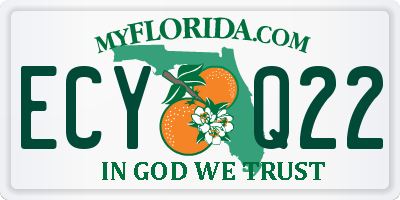 FL license plate ECYQ22