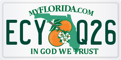 FL license plate ECYQ26