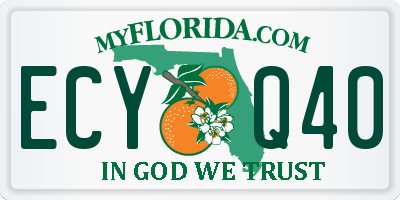 FL license plate ECYQ40