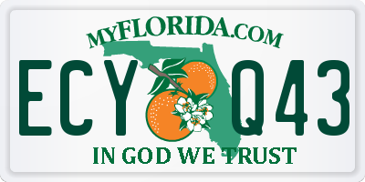 FL license plate ECYQ43