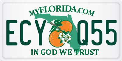 FL license plate ECYQ55