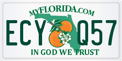 FL license plate ECYQ57