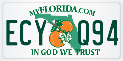 FL license plate ECYQ94