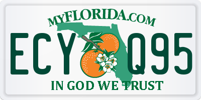 FL license plate ECYQ95