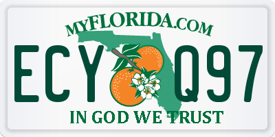 FL license plate ECYQ97
