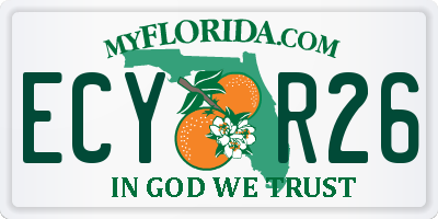 FL license plate ECYR26