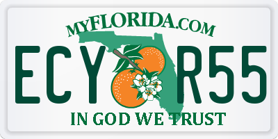 FL license plate ECYR55