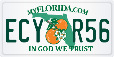FL license plate ECYR56