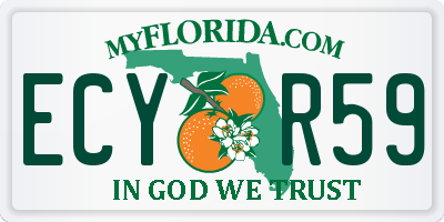 FL license plate ECYR59
