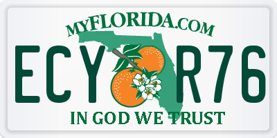 FL license plate ECYR76