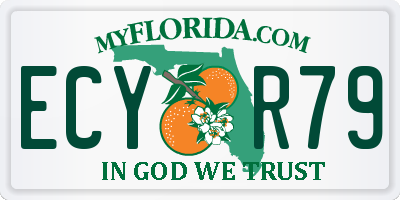 FL license plate ECYR79