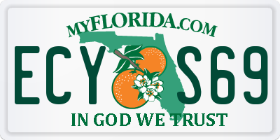 FL license plate ECYS69