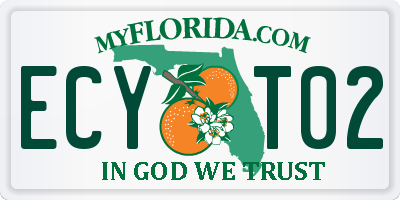 FL license plate ECYT02