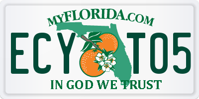 FL license plate ECYT05