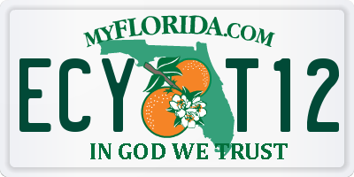 FL license plate ECYT12