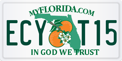 FL license plate ECYT15