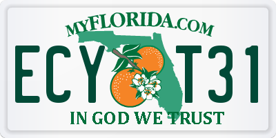 FL license plate ECYT31