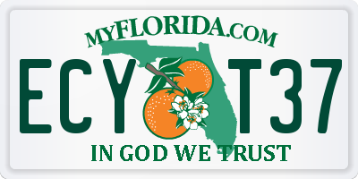 FL license plate ECYT37