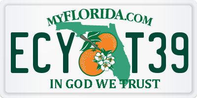 FL license plate ECYT39