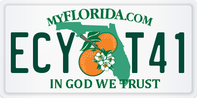 FL license plate ECYT41