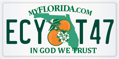 FL license plate ECYT47