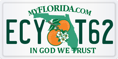 FL license plate ECYT62