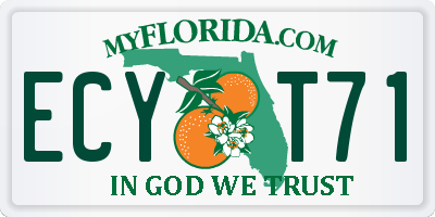 FL license plate ECYT71