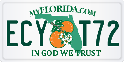 FL license plate ECYT72