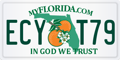 FL license plate ECYT79