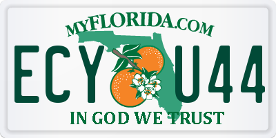 FL license plate ECYU44