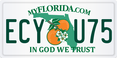 FL license plate ECYU75