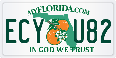 FL license plate ECYU82