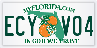 FL license plate ECYV04