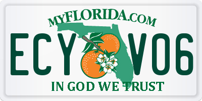 FL license plate ECYV06