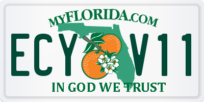 FL license plate ECYV11