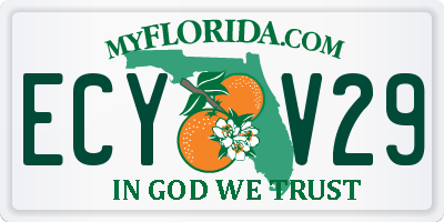 FL license plate ECYV29