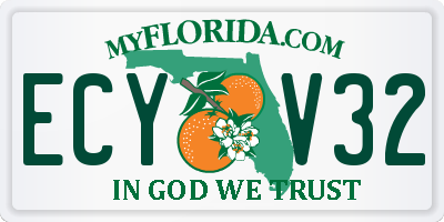 FL license plate ECYV32