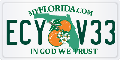 FL license plate ECYV33