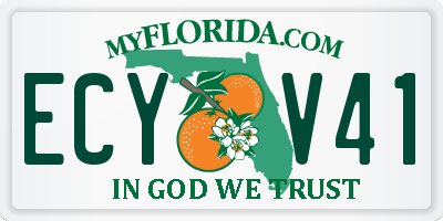 FL license plate ECYV41