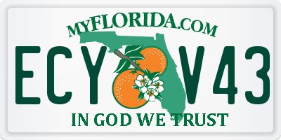 FL license plate ECYV43