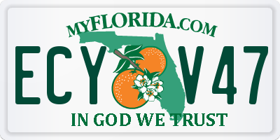 FL license plate ECYV47