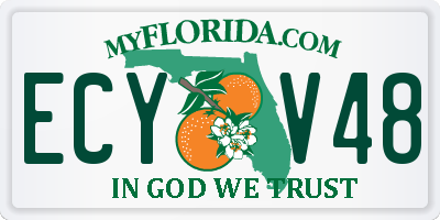 FL license plate ECYV48