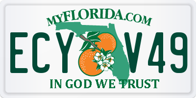 FL license plate ECYV49