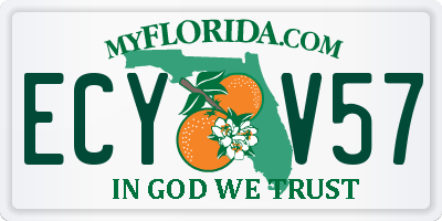 FL license plate ECYV57