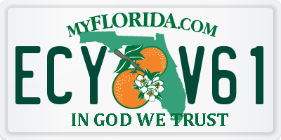 FL license plate ECYV61