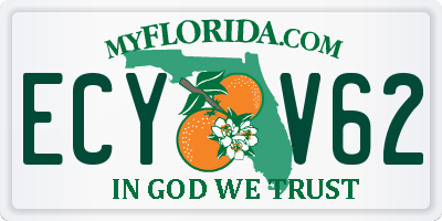 FL license plate ECYV62