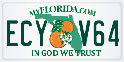 FL license plate ECYV64