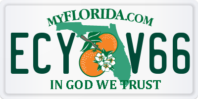 FL license plate ECYV66